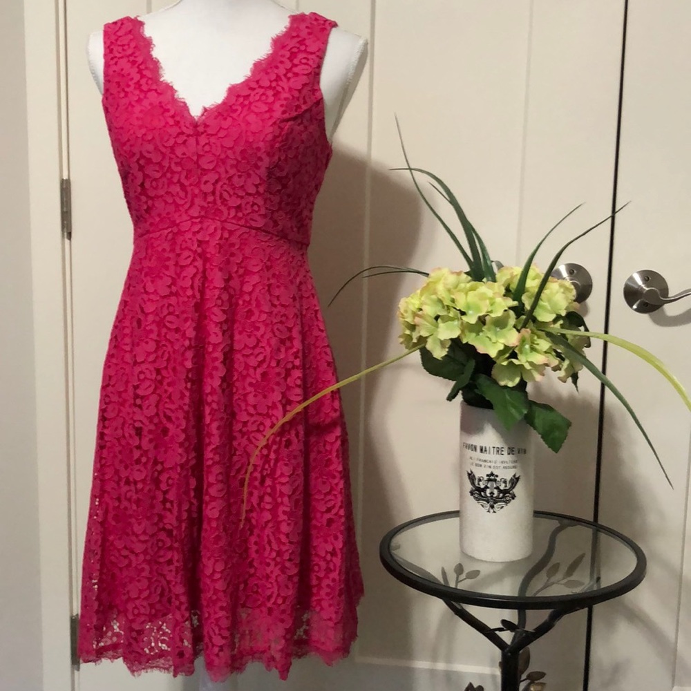 NWT Soprano S Fuchsia Lace 👗 Dress!